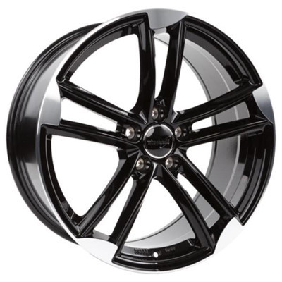 WHEELWORLD WH27 Zwart Spiegel-gepolijst