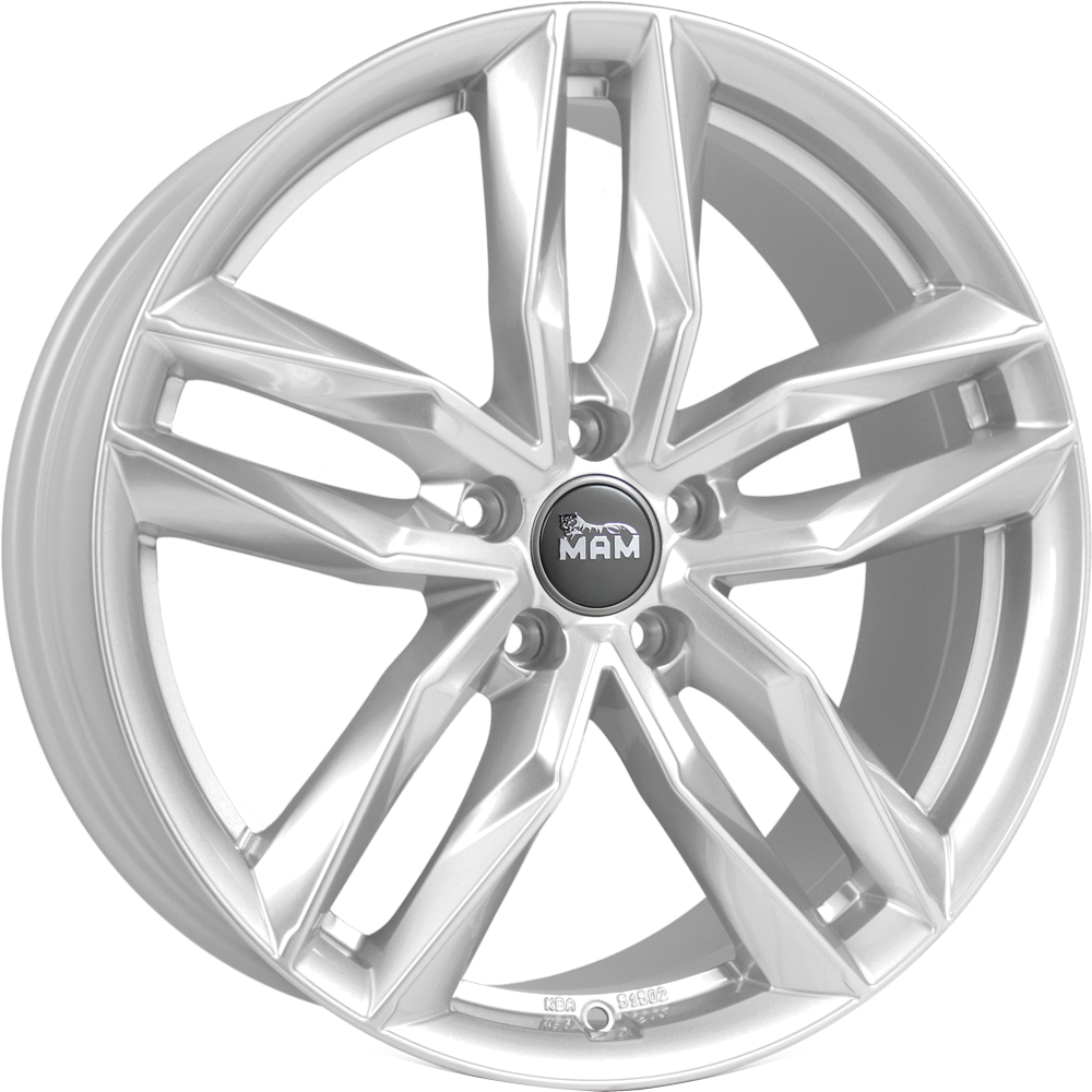 MAM RS3 SILVER PAINTED 19 inch velg