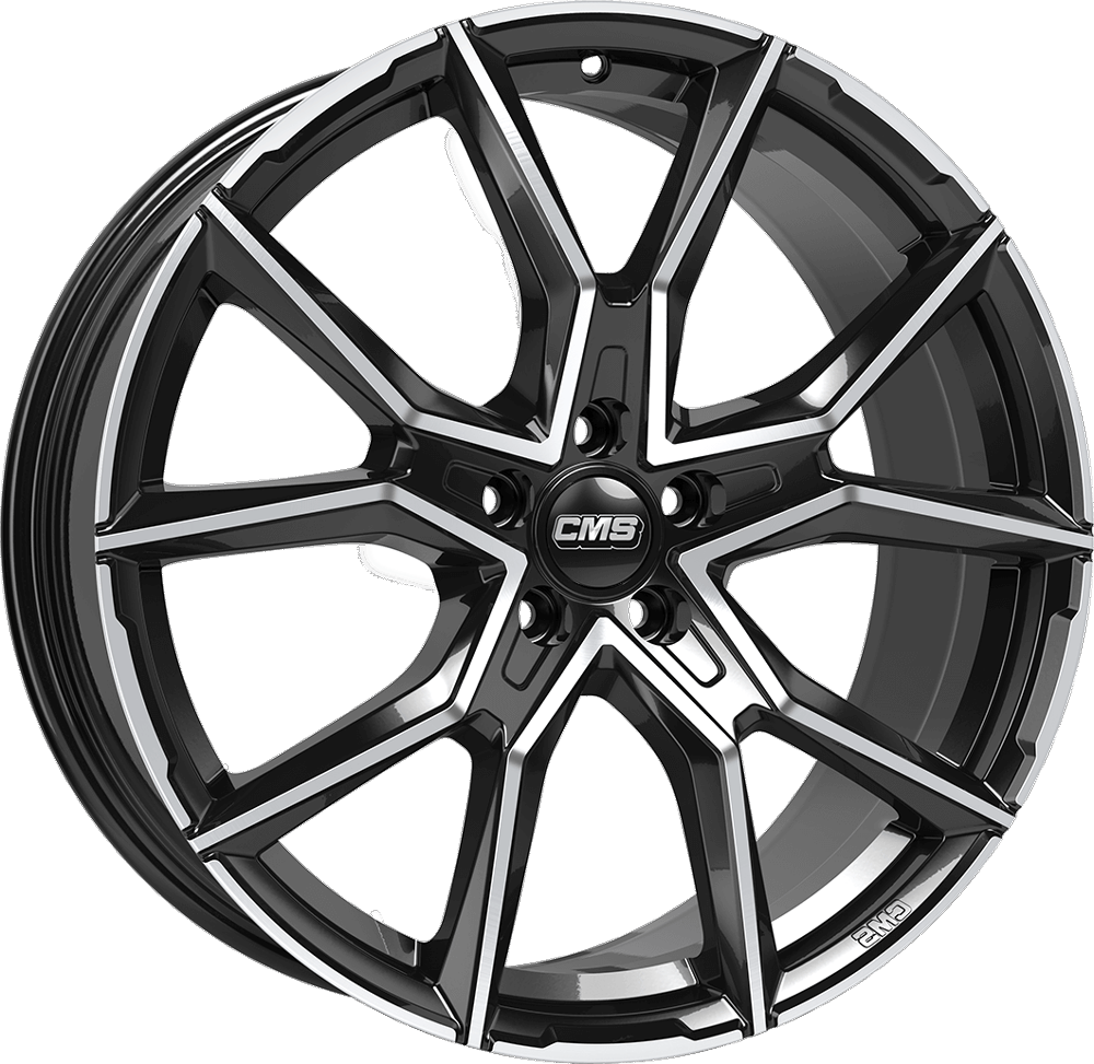 CMS WHEELS C33 Zwart gepolijst