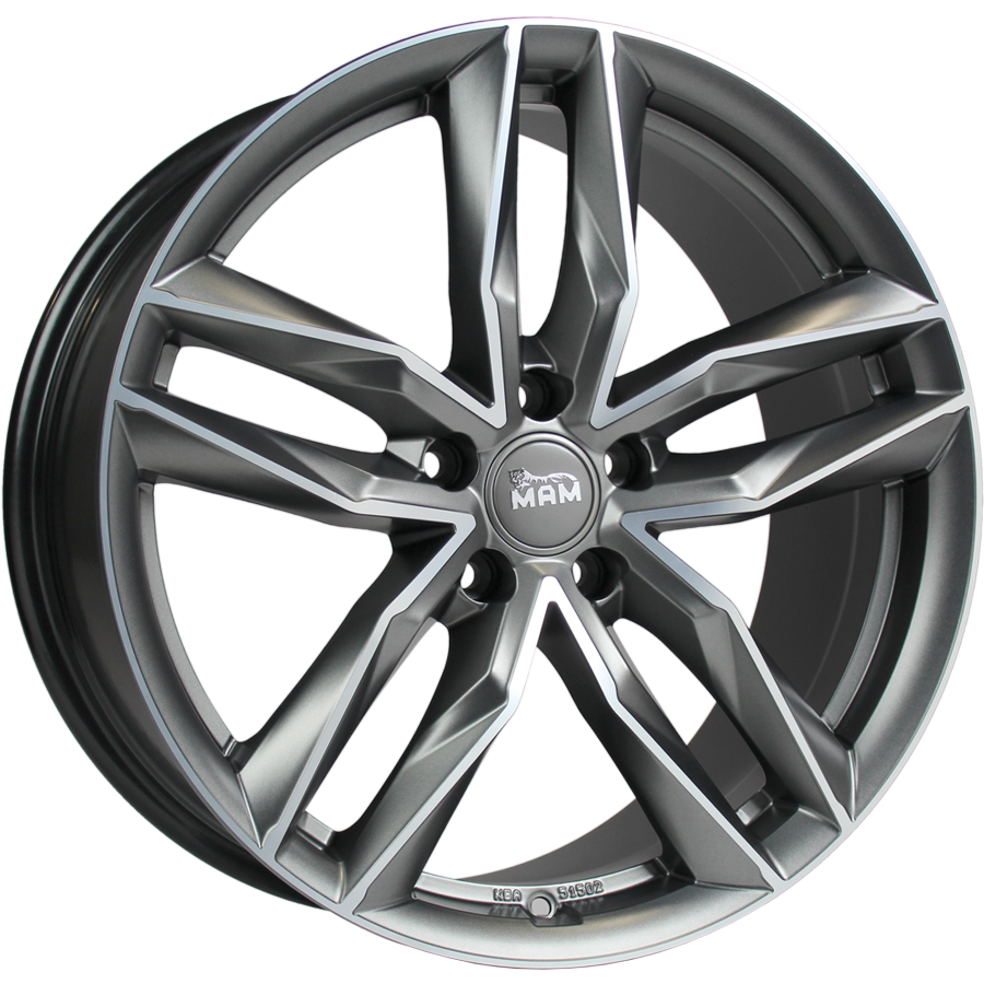 MAM Wheels RS3 Palladium gepolijst 19 inch velg